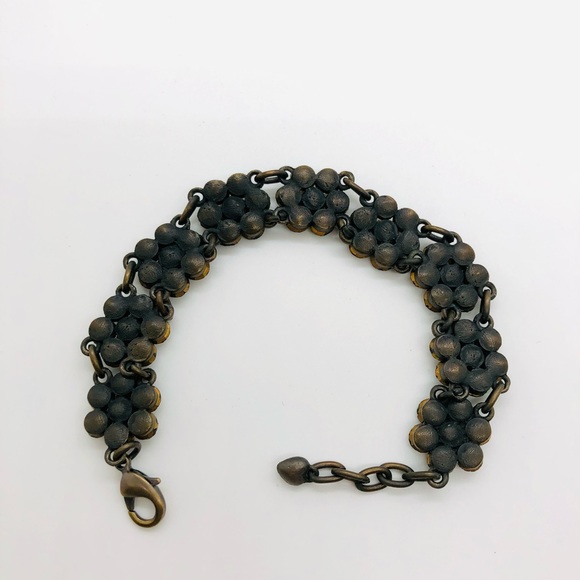 Vintage Rhinestone Crystal Flower Bracelet - Picture 11 of 13